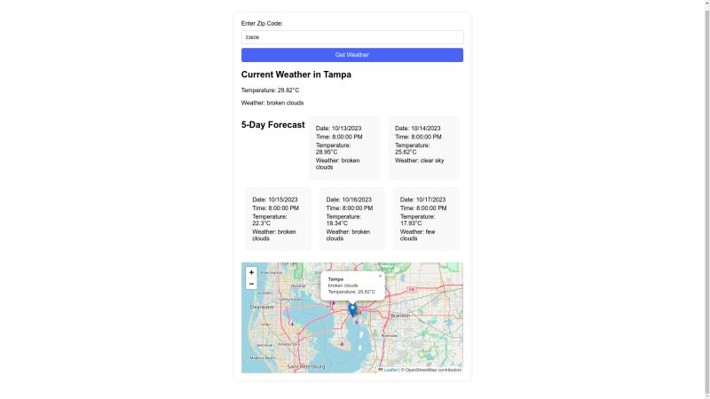 Image of zipWeather Project